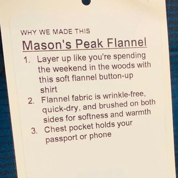 🔸 lululemon masons peak flannel plaid shirt blue - Picture 7 of 8